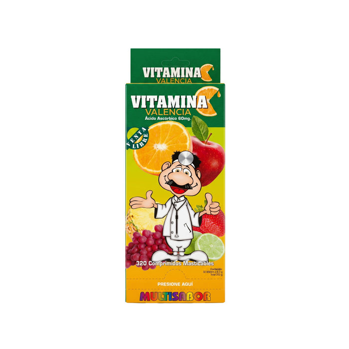 Vitamina C Multisabor 60Mg X Comprimido Masticable