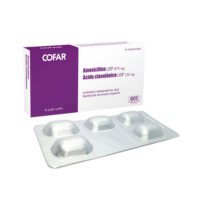 Amoxicilina 875Mg Y Clavulanico 125G Generico X Comprimido
