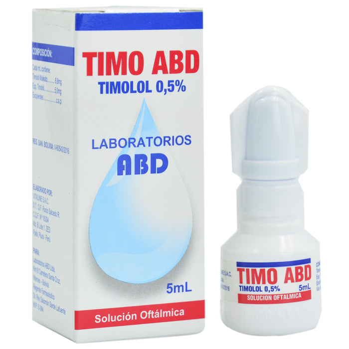 Timo Abd Timolol 0.5 % Colirio X 5Ml