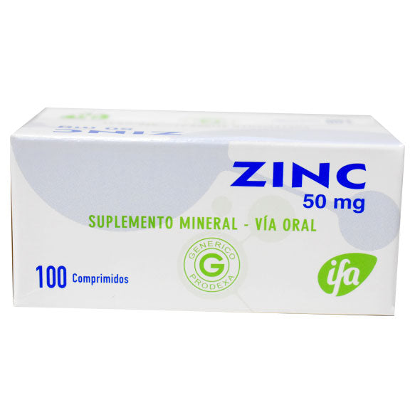 Zinc 50Mg Generico X Tableta