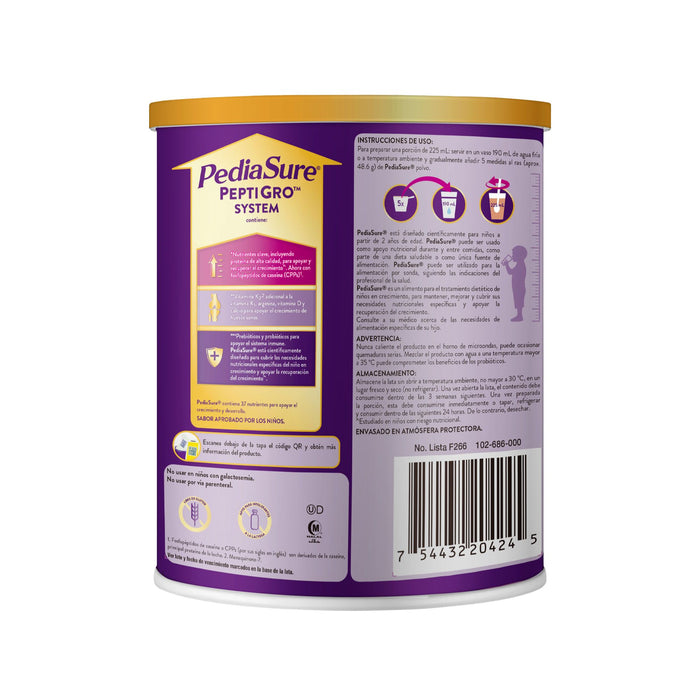 Pediasure Peptigro Chocolate Lata X 400G