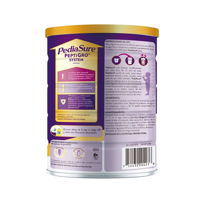Pediasure Peptigro Chocolate Lata X 850G