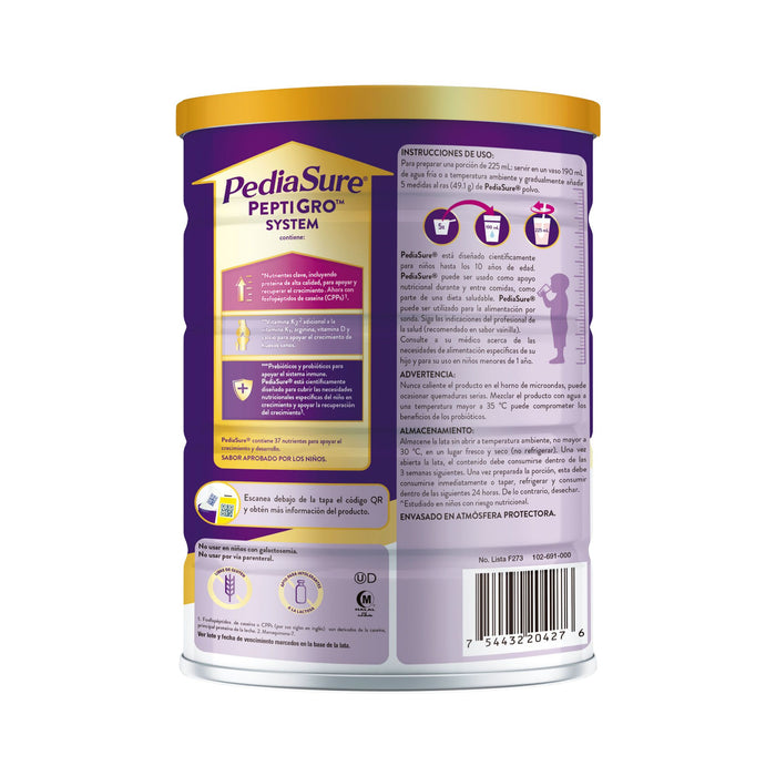 Pediasure Peptigro Fresa X 850G