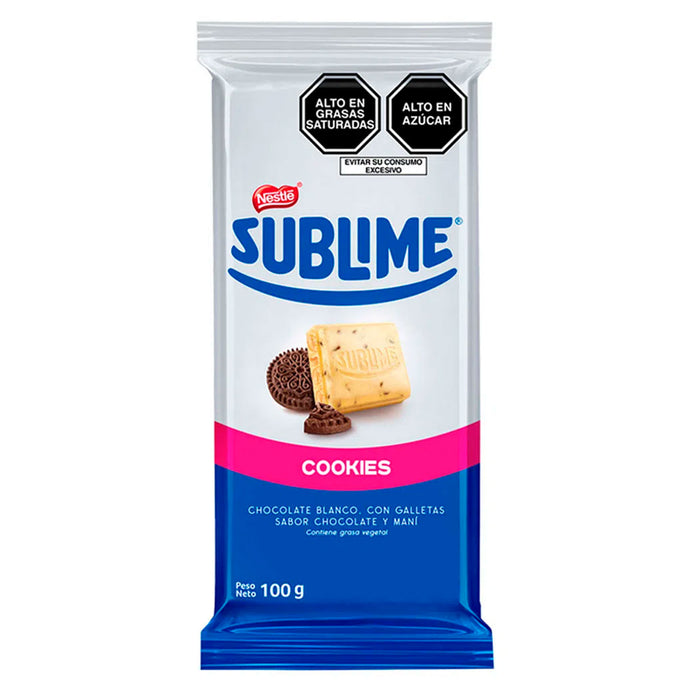 Sublime Cookies Chocolate Blanco Tableta X 100G