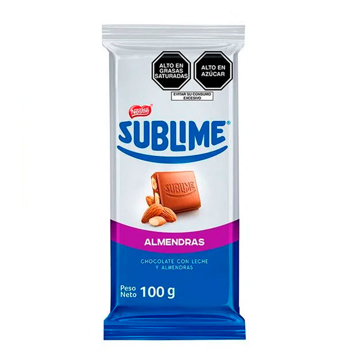 Sublime Chocolate Con Leche Y Almendras X 100G
