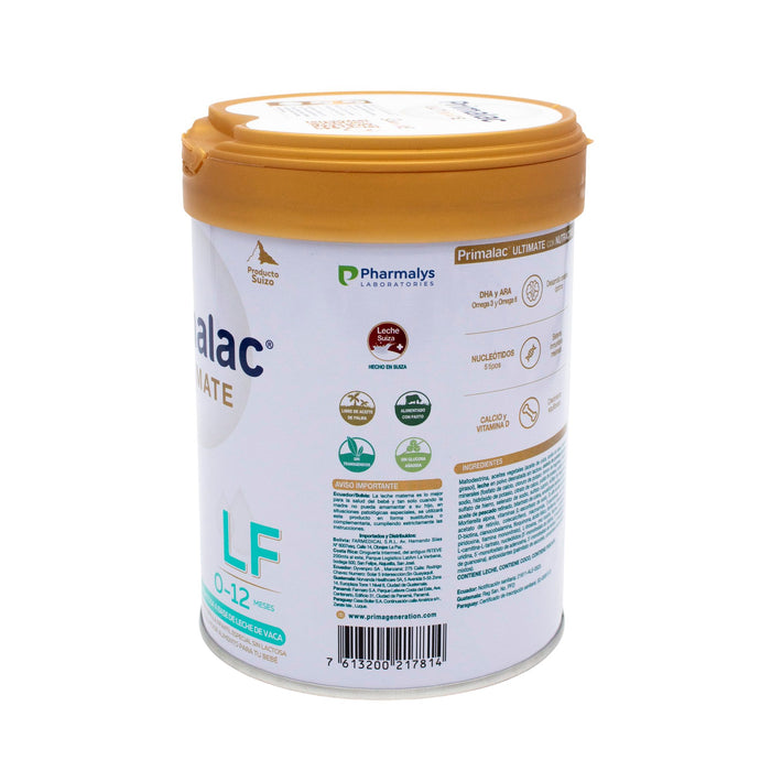 Fórmula Infantil Primalac Ultimate Lf Sin Lactosa Lata X 400G