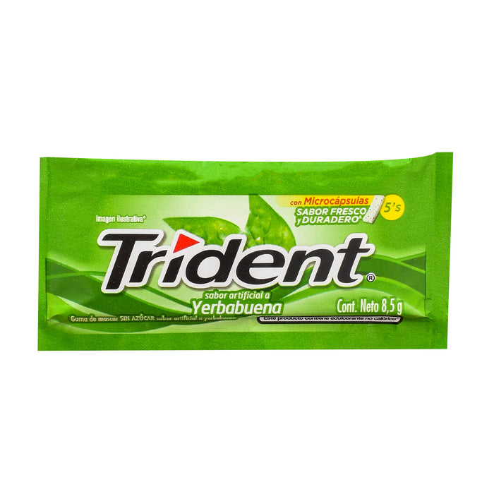 Trident By Beldent Chicle Yerba Buena X 8.5G