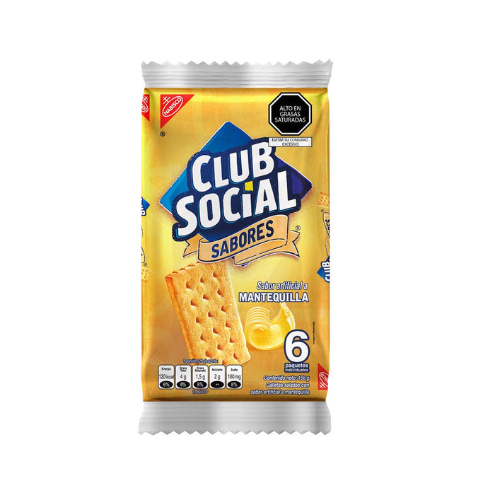 Club Social Galleta Sabor Mantequilla X 24G