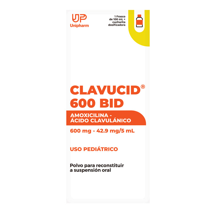 Clavucid 600 Bid Amoxicilina Acido Clavulanico Suspencion X 100Ml