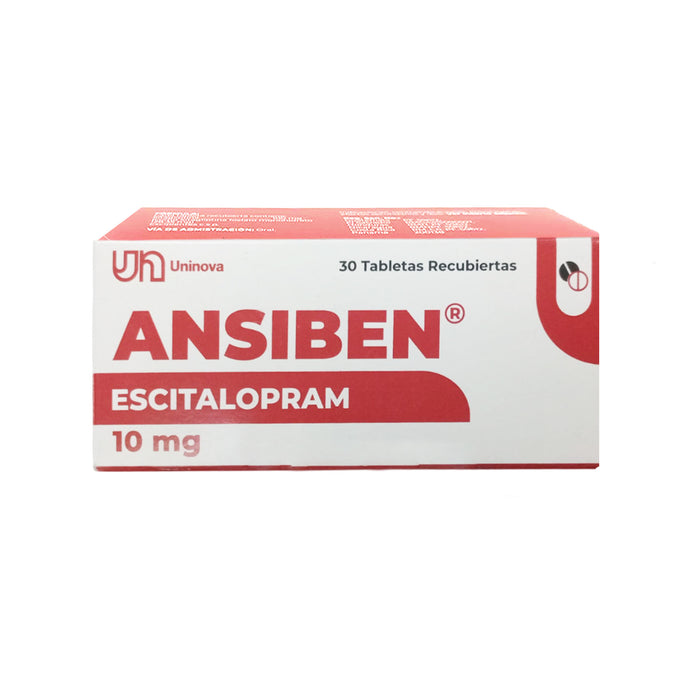 Ansiben 10Mg Escitalopram X Tableta