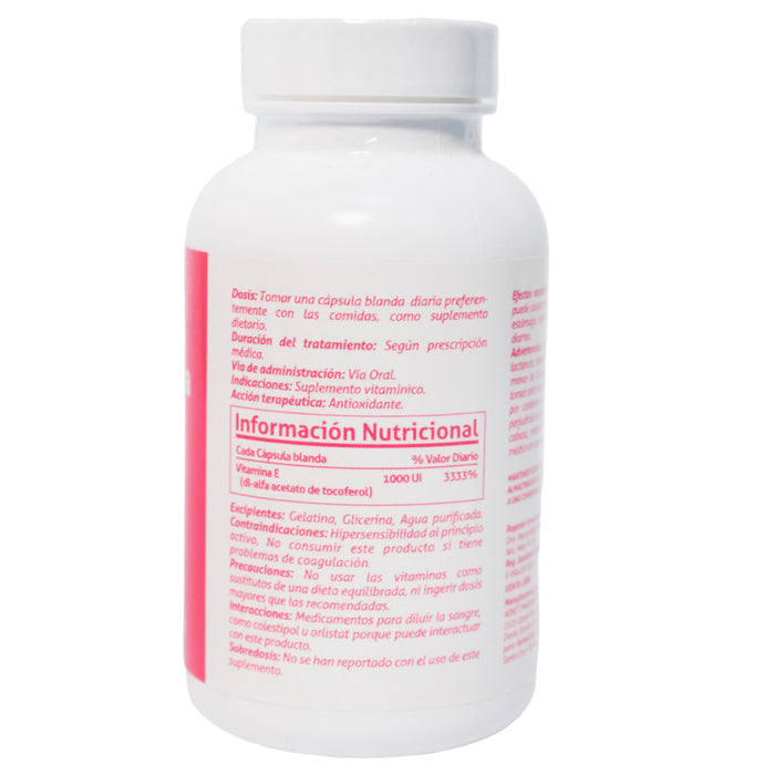 Vitamina E Farmacorp 1000Ui X 30 Cap Blandas