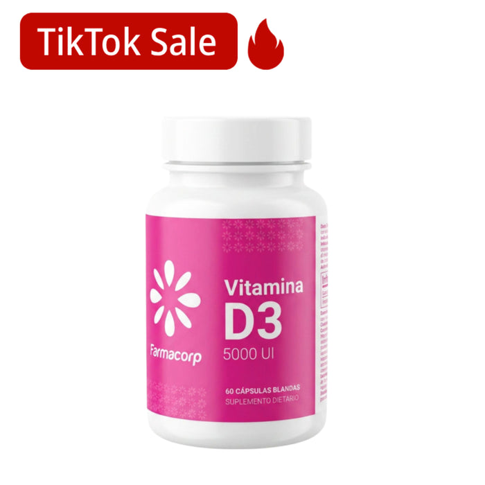Vitamina D3 Farmacorp 5000Ui X 60 Cápsulas Blandas