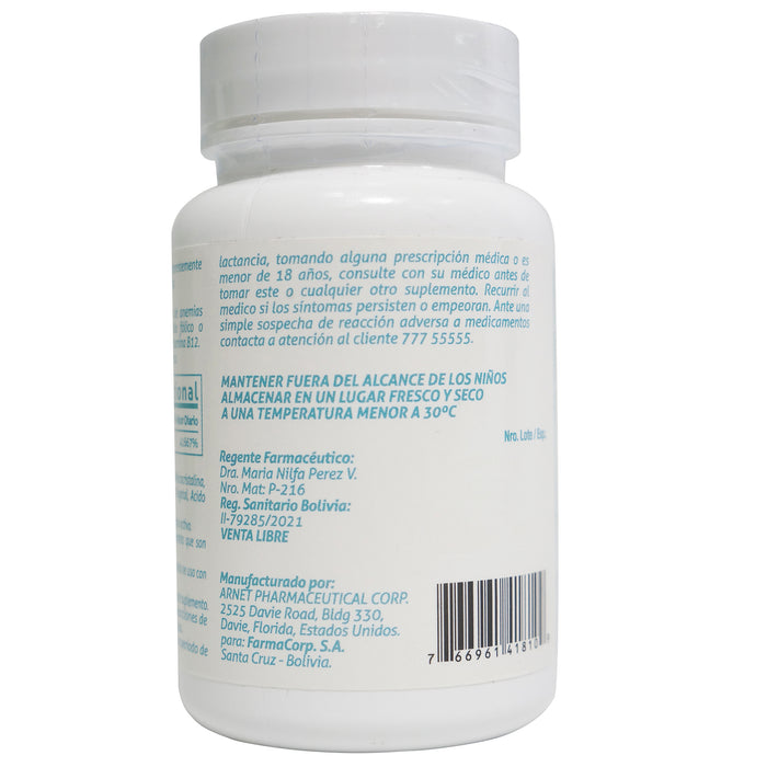 Vitamina B12 Farmacorp 1000Mcg X 90 Tab