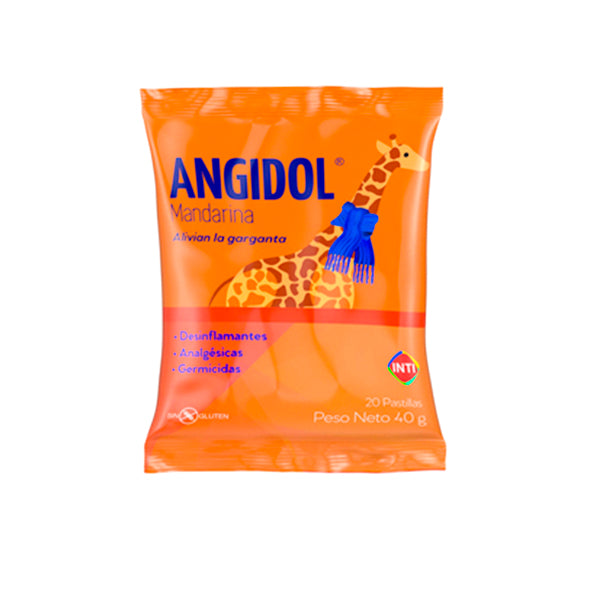 Angidol Sobre X 20 Pastillas Mandarina