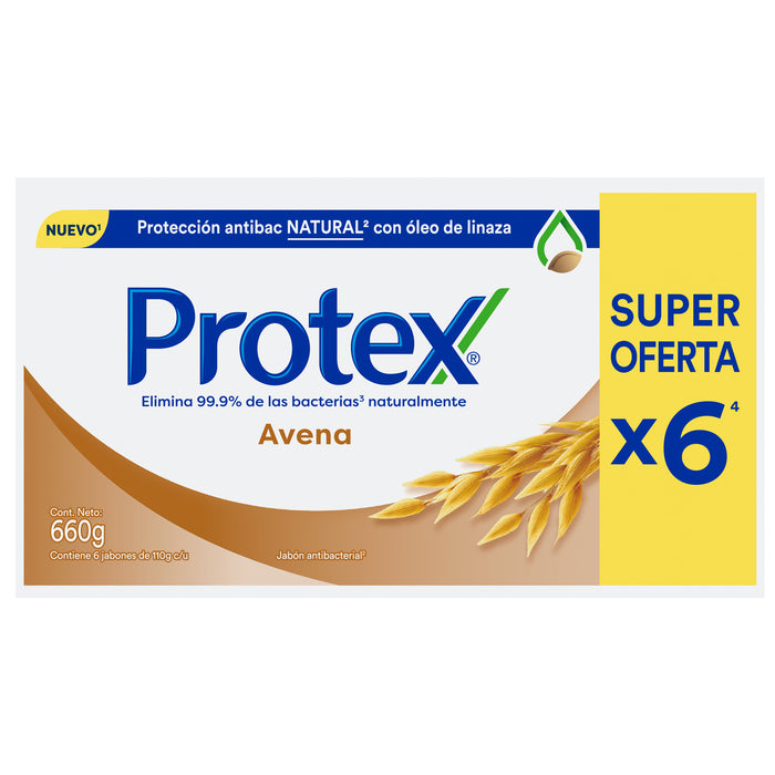 Protex Pack Jabon Avena 110G X 6 Unidades