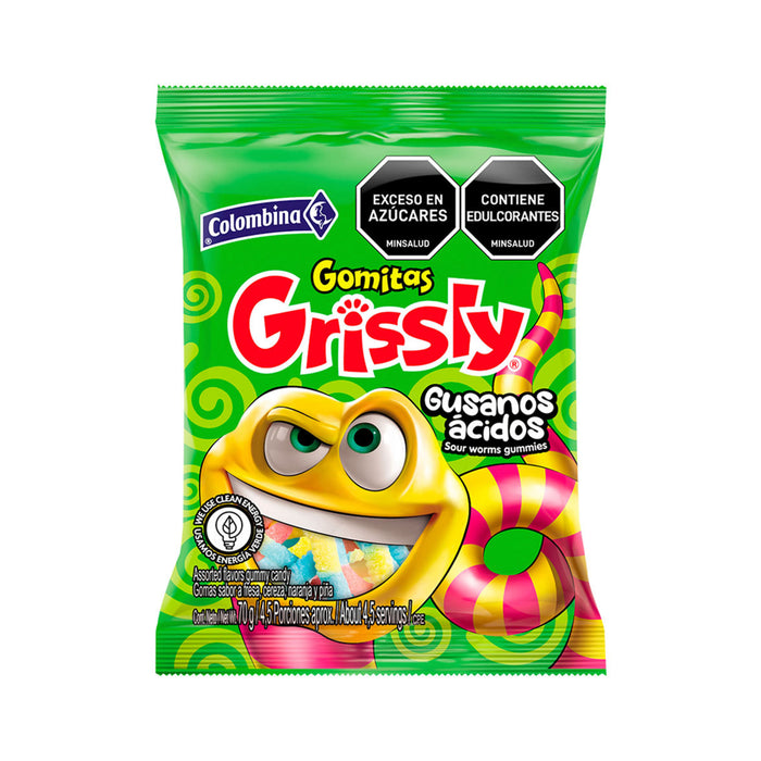 Gomitas Colombina Grissly Gusanos X 70G