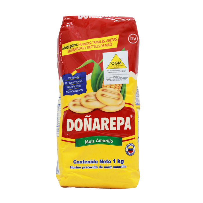 Donarepa Harina Precocida Maiz Amarillo X 1Kg