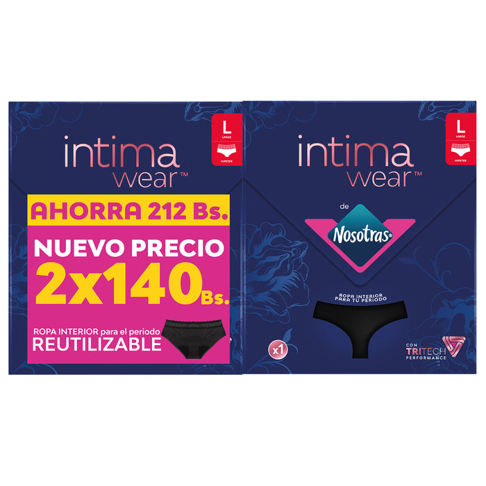 Nosotras Intimawear Panties Reutilizables Y Absorventes Talla L X Unidad