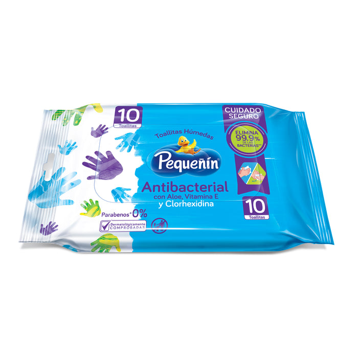 Pequeñin Toallitas Húmedas Antibacterial X 10 Unidades