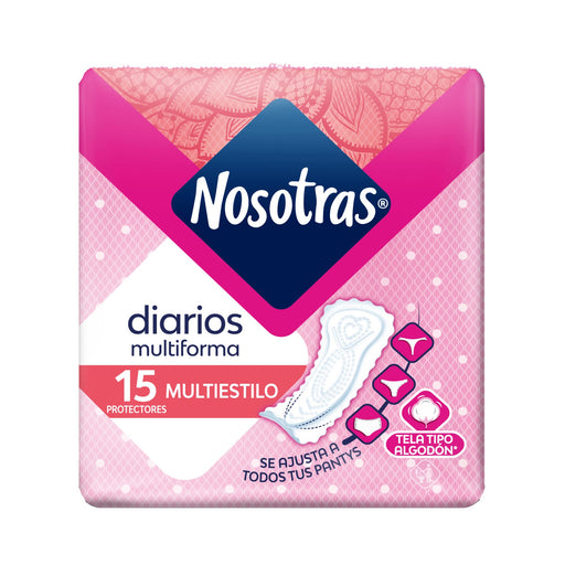 Protectores Diarios Nosotras Bolsa Multiestilo X 15 Unidades