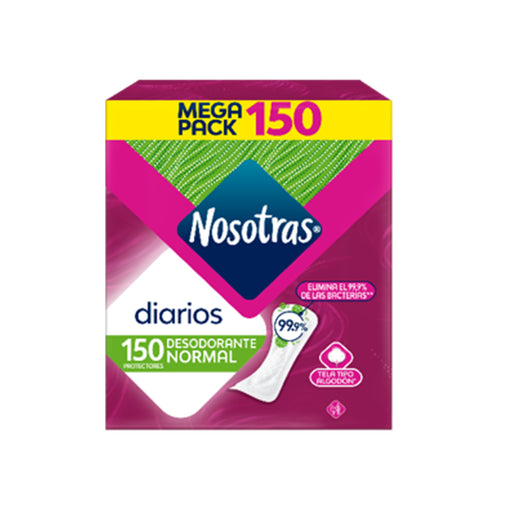 Protectores Diarios Nosotras Normal Desodorante X 150 Unidades