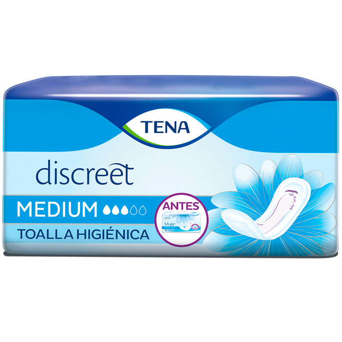 Tena Toallas Higienicas Discreet Medium X 10 Unidades