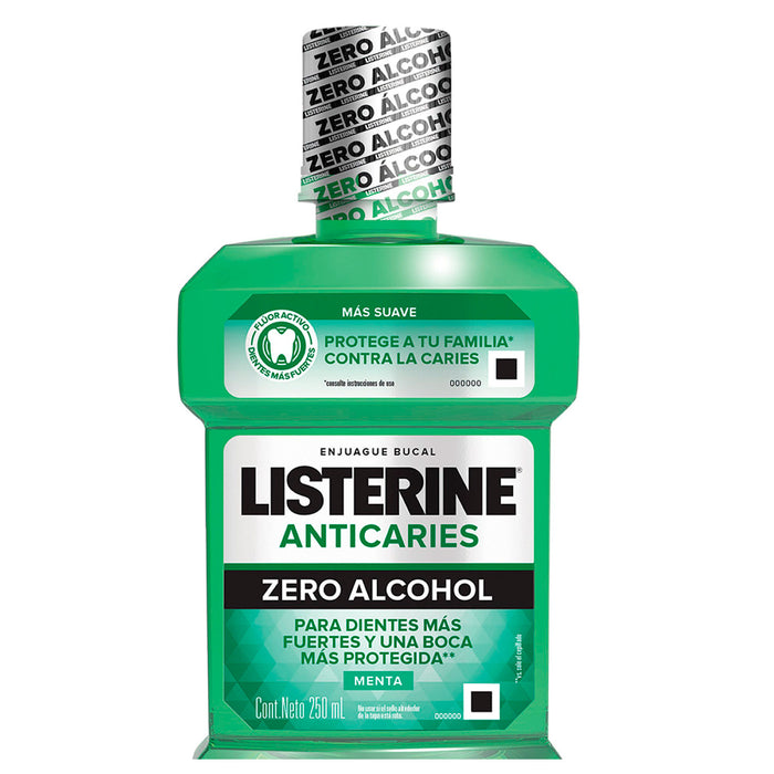 Listerine Enjuague Bucal Anticaries Zero Alcohol X 250Ml