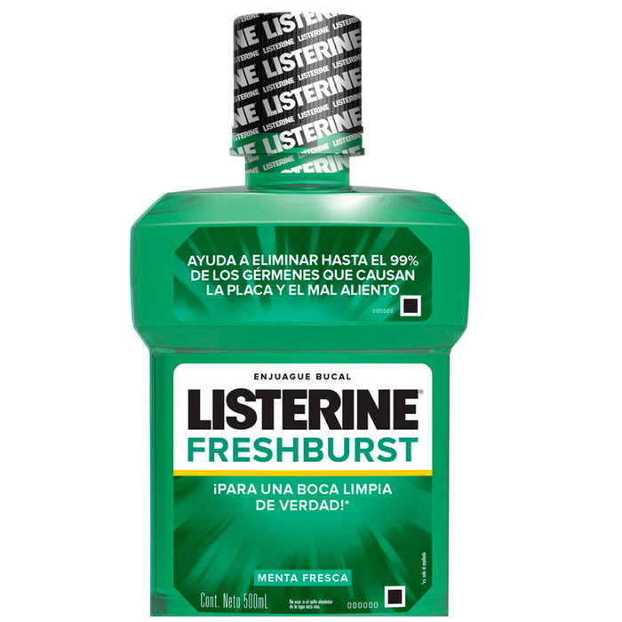 Listerine Enjuague Bucal Fresh Burst X 500Ml