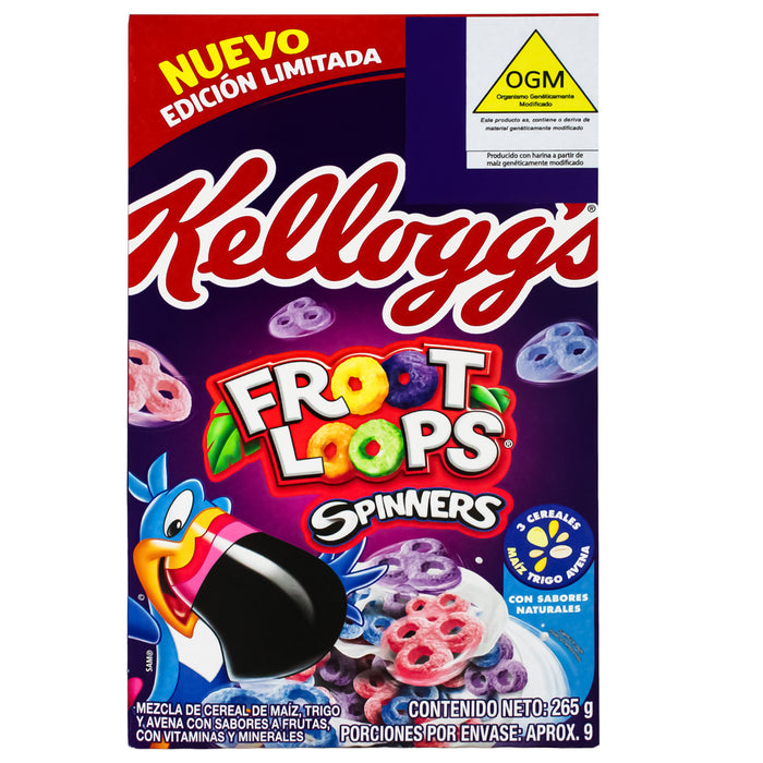 Kelloggs Froot Loops Cereal Spinners X 265G