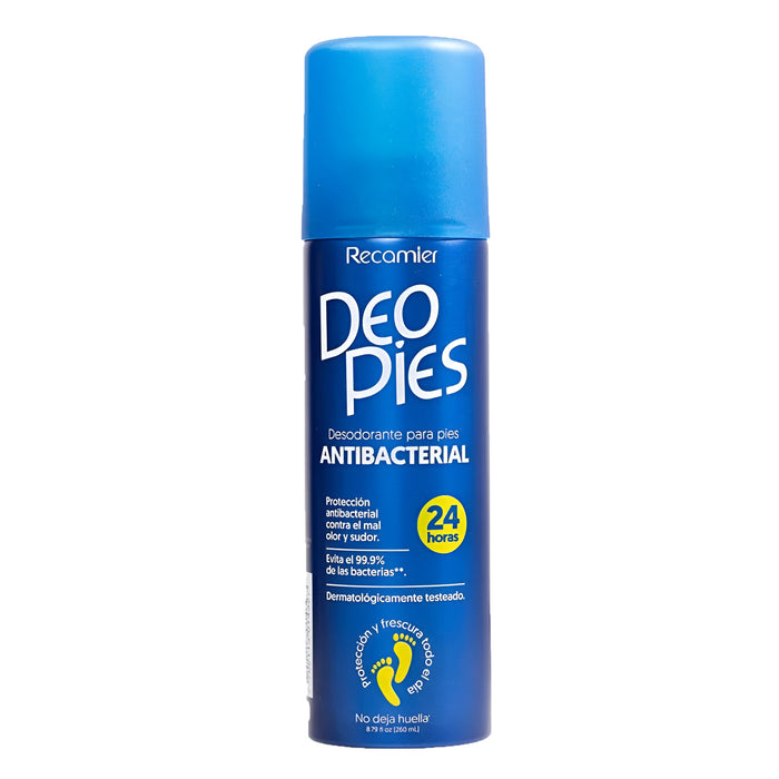 Desodorante Para Pies Recamier Pack Deo Antibacterial 2 X 260Ml