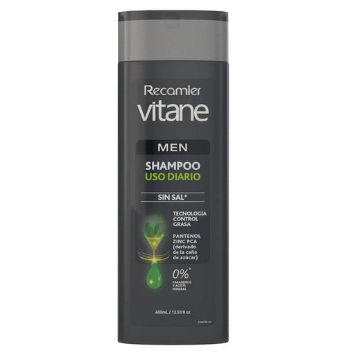 Botella de champú Recamier Vitane Uso Diario.