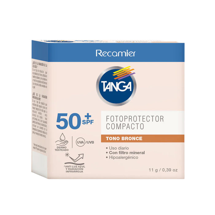 Fotoprotector Recamier Tanga Compacto Spf50+ Bronce X 11G