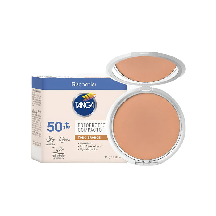 Fotoprotector Recamier Tanga Compacto Spf50+ Bronce X 11G