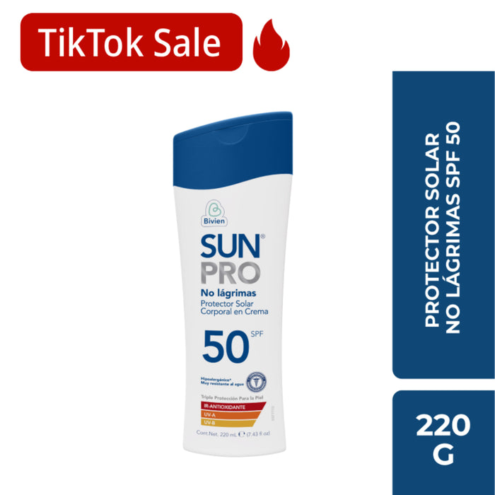 Protector Solar Sunpro Crema Spf 50 X 220Ml