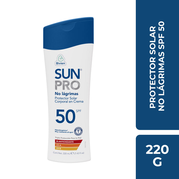 Protector Solar Sunpro Crema Spf 50 X 220Ml