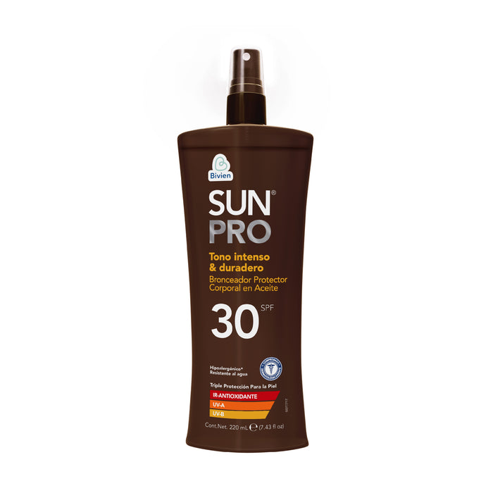 Bronceador Protector Sunpro Aceite Spf 30 X 220Ml