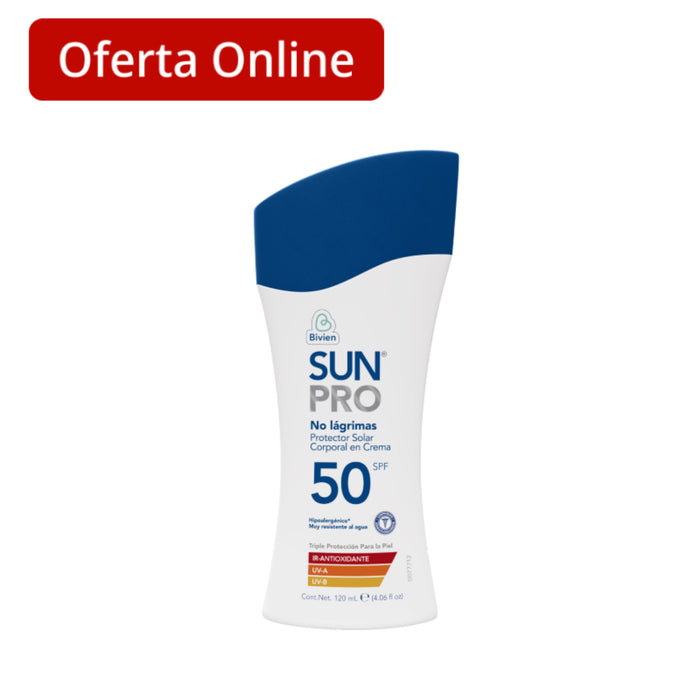 Protector Solar Sunpro Crema Spf 50 X 120Ml