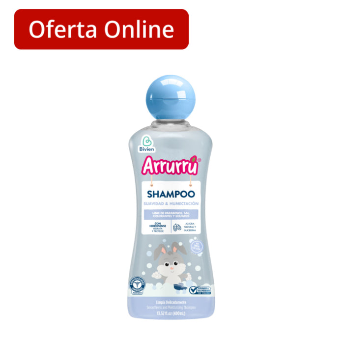 Shampoo Arrurrú Suavidad Y Humectación X 400 Ml