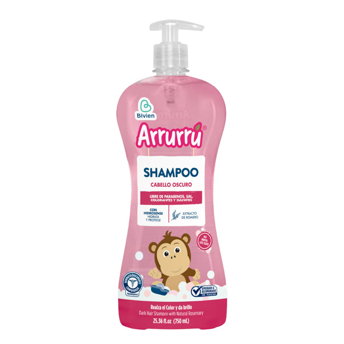 Shampoo Arrurrú Cabello Oscuro X 750 Ml