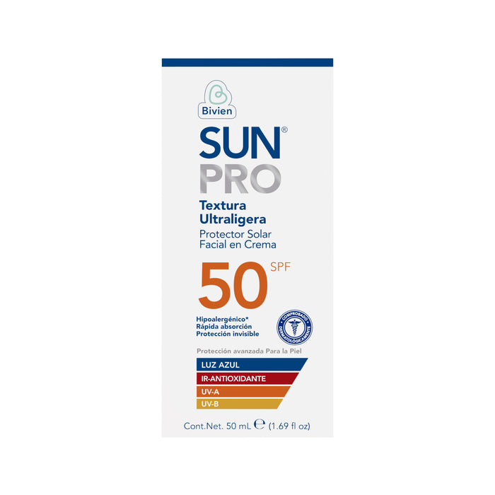 Protector Solar Facial Sunpro Crema Spf 50 X 50Ml
