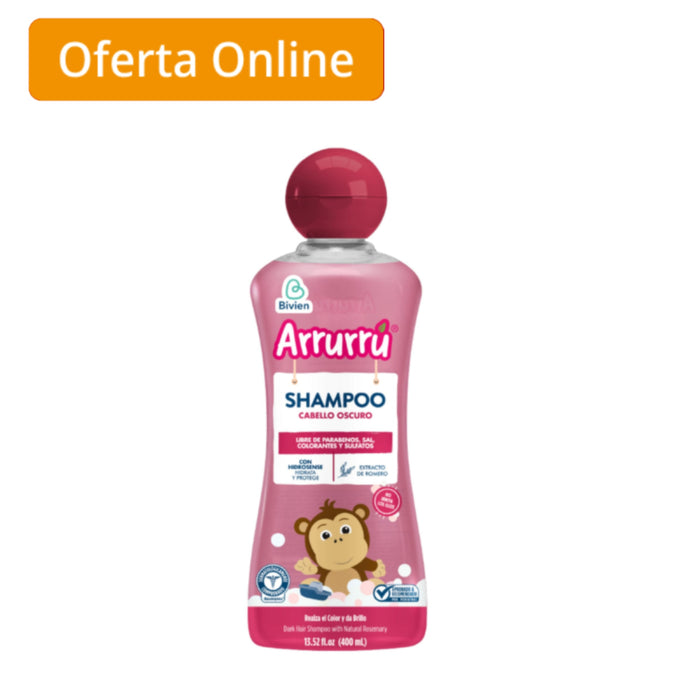 Shampoo Arrurrú Cabello Oscuro X 400 Ml