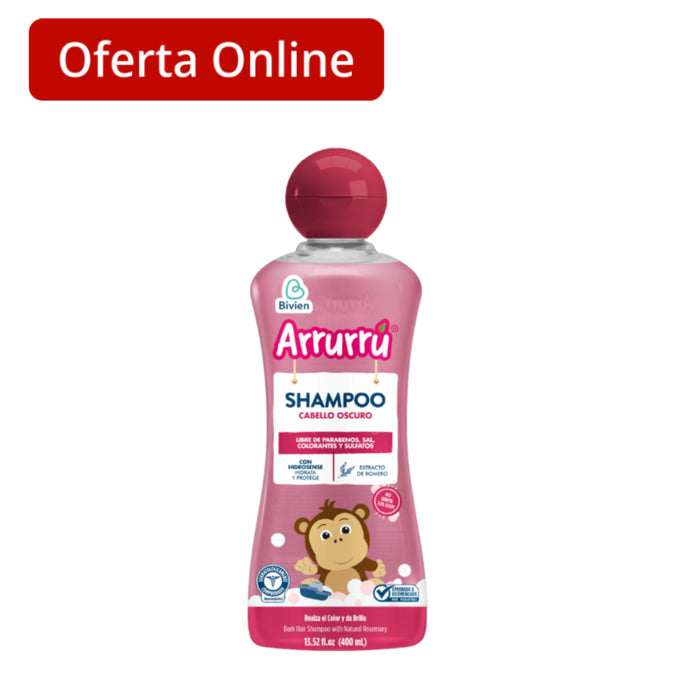 Shampoo Arrurrú Cabello Oscuro X 400 Ml