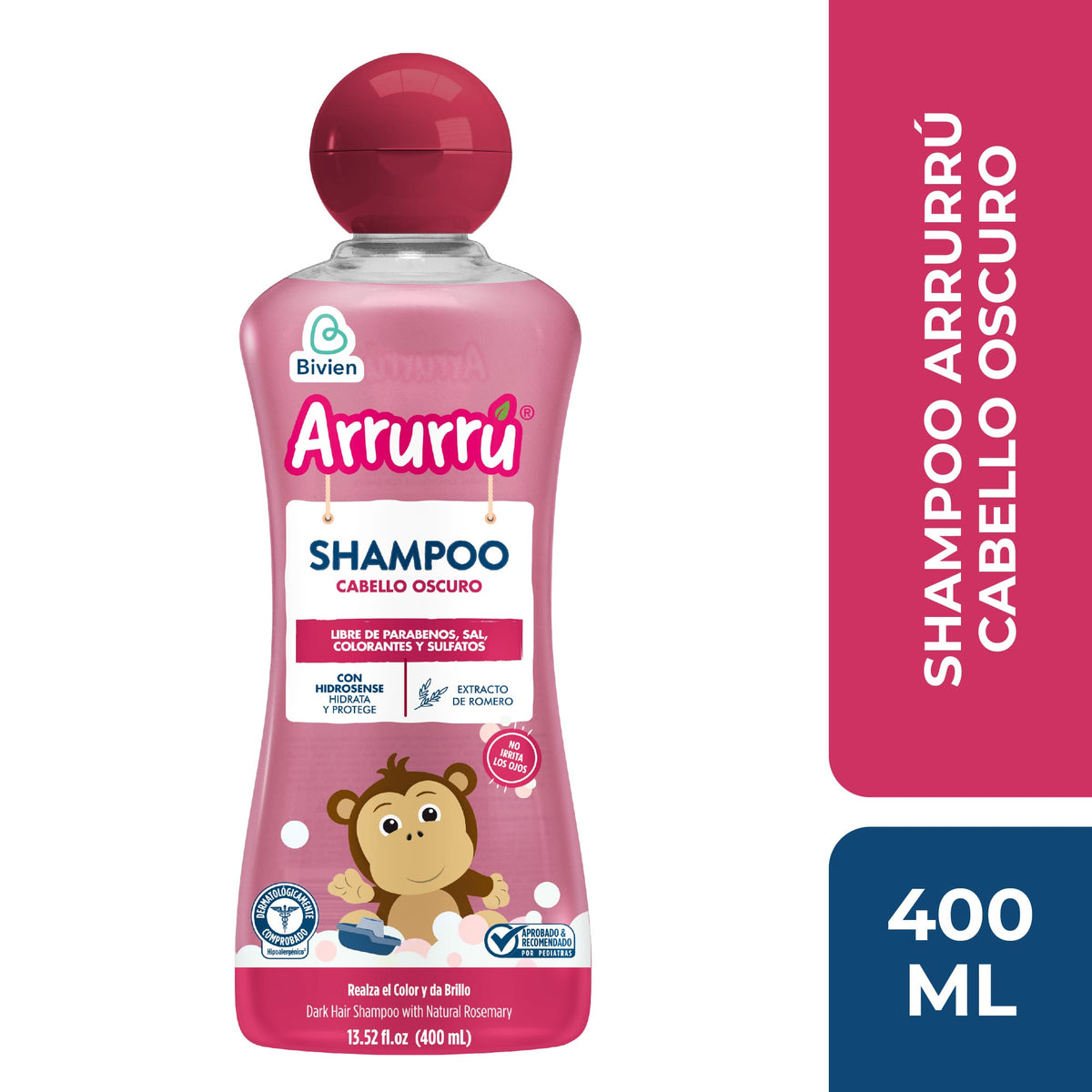 Arrurrú Shampoo Cabello Oscuro 400ml | Bebés— Farmacorp