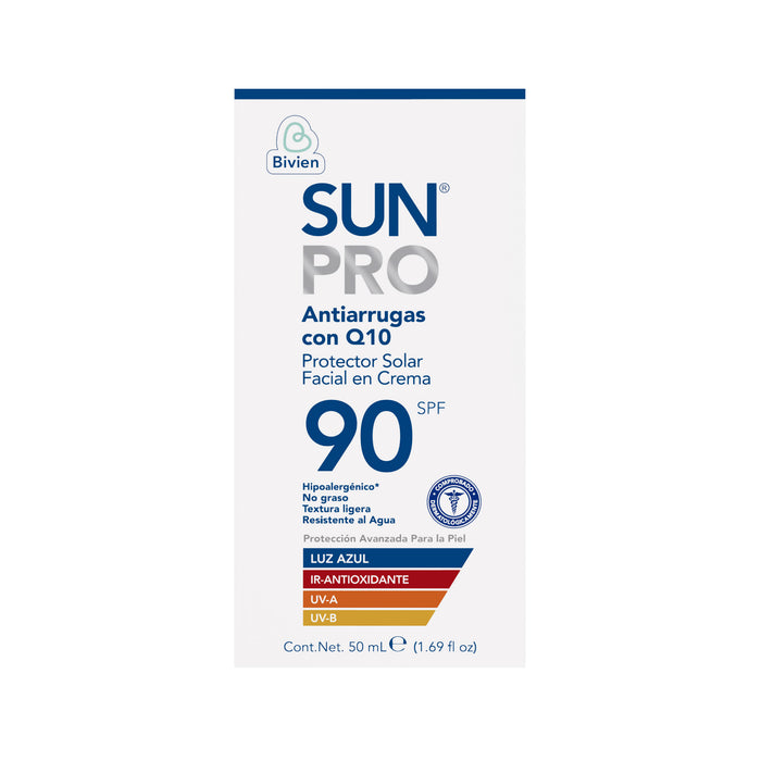 Protector Solar Sun Pro Facial Antiarrugas Spf 90 X 50 Ml