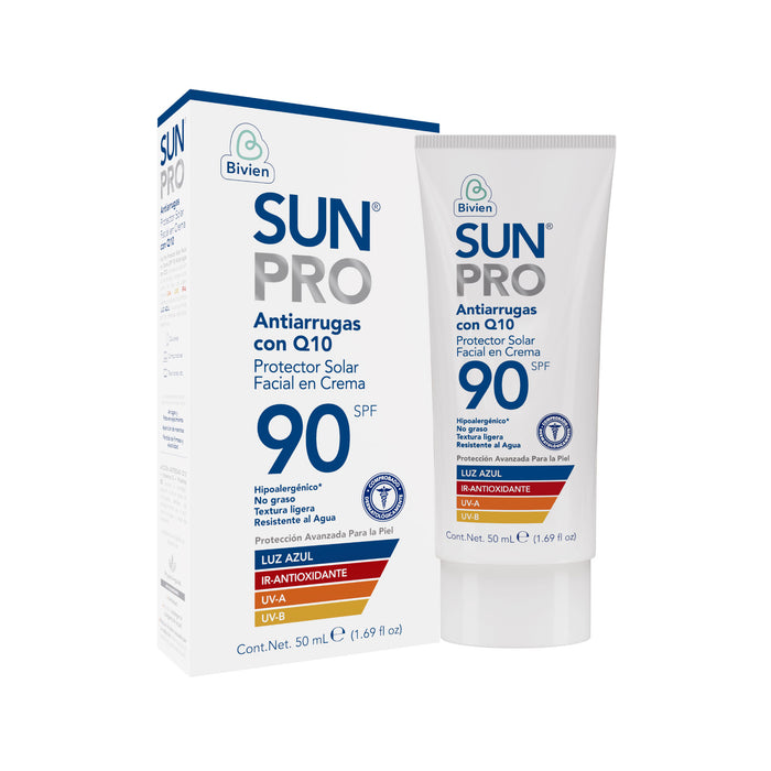 Protector Solar Sun Pro Facial Antiarrugas Spf 90 X 50 Ml