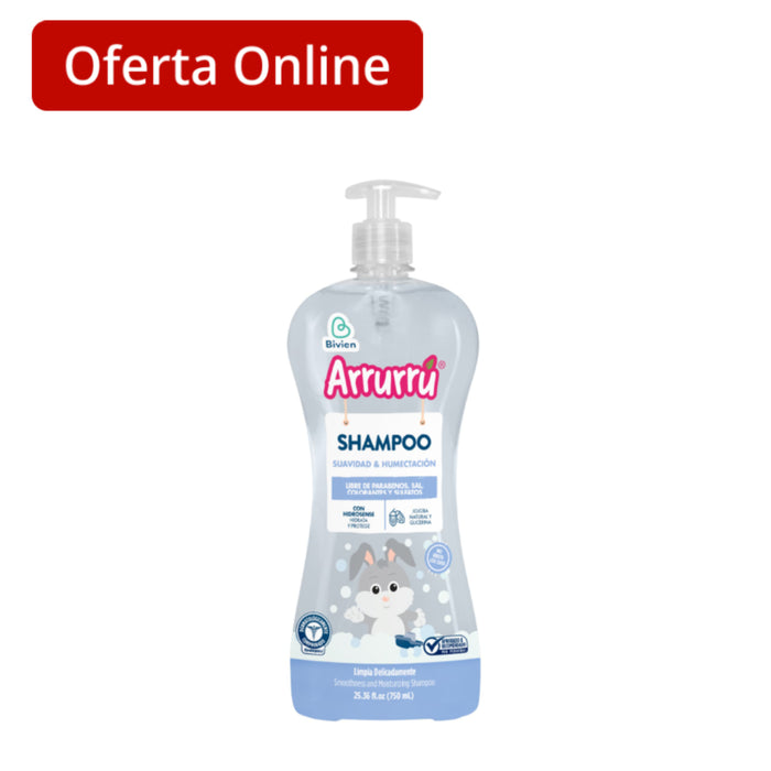 Shampoo Arrurrú Suavidad Y Humectación X 750 Ml
