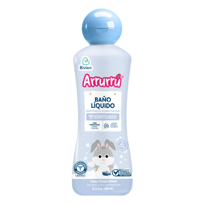 Baño Líquido Infantil Arrurru Suavidad Y Humectación X 400Ml