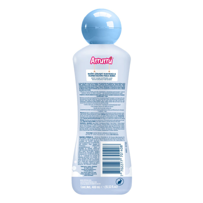 Baño Líquido Arrurrú Suavidad Y Humectación X 400 Ml