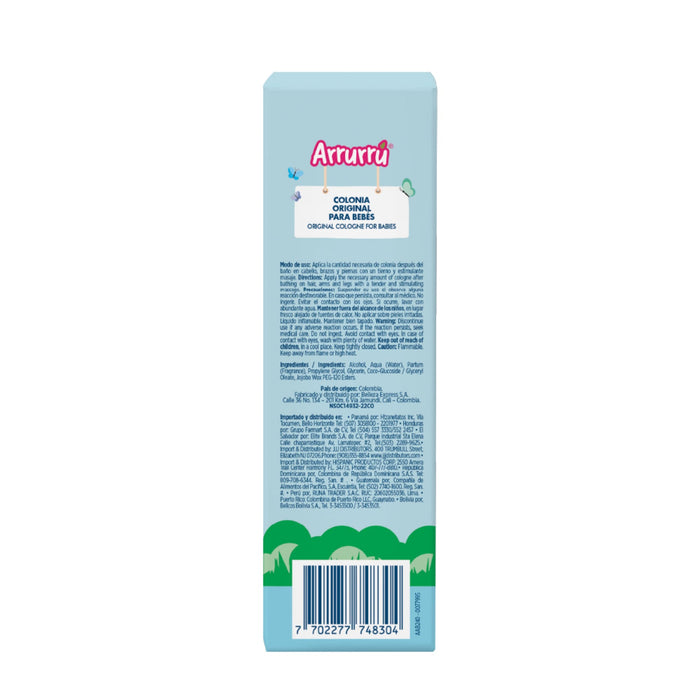 Colonia Arrurrú Original Azul X 120 Ml