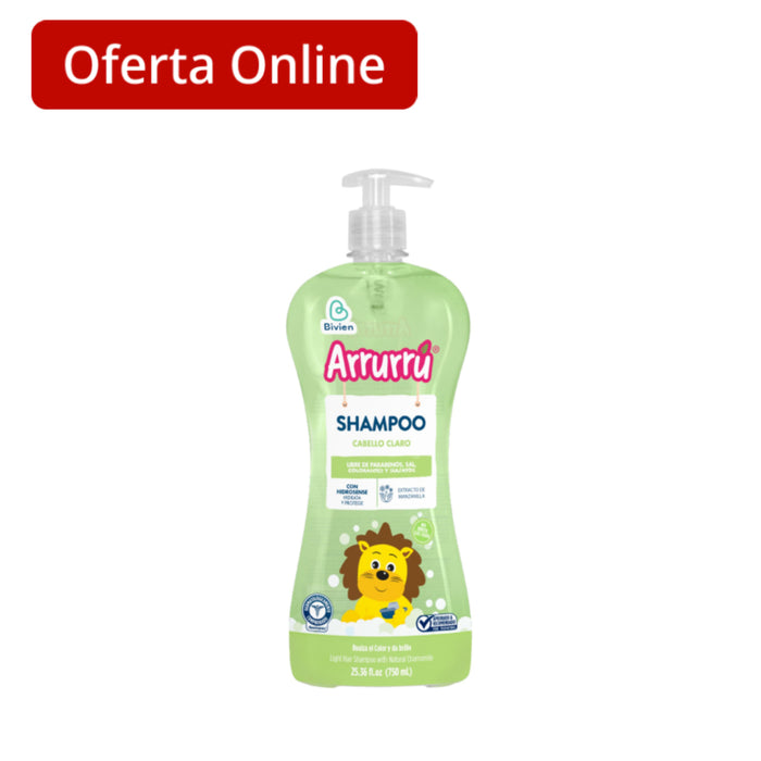 Shampoo Arrurrú Cabello Claro X 750 Ml